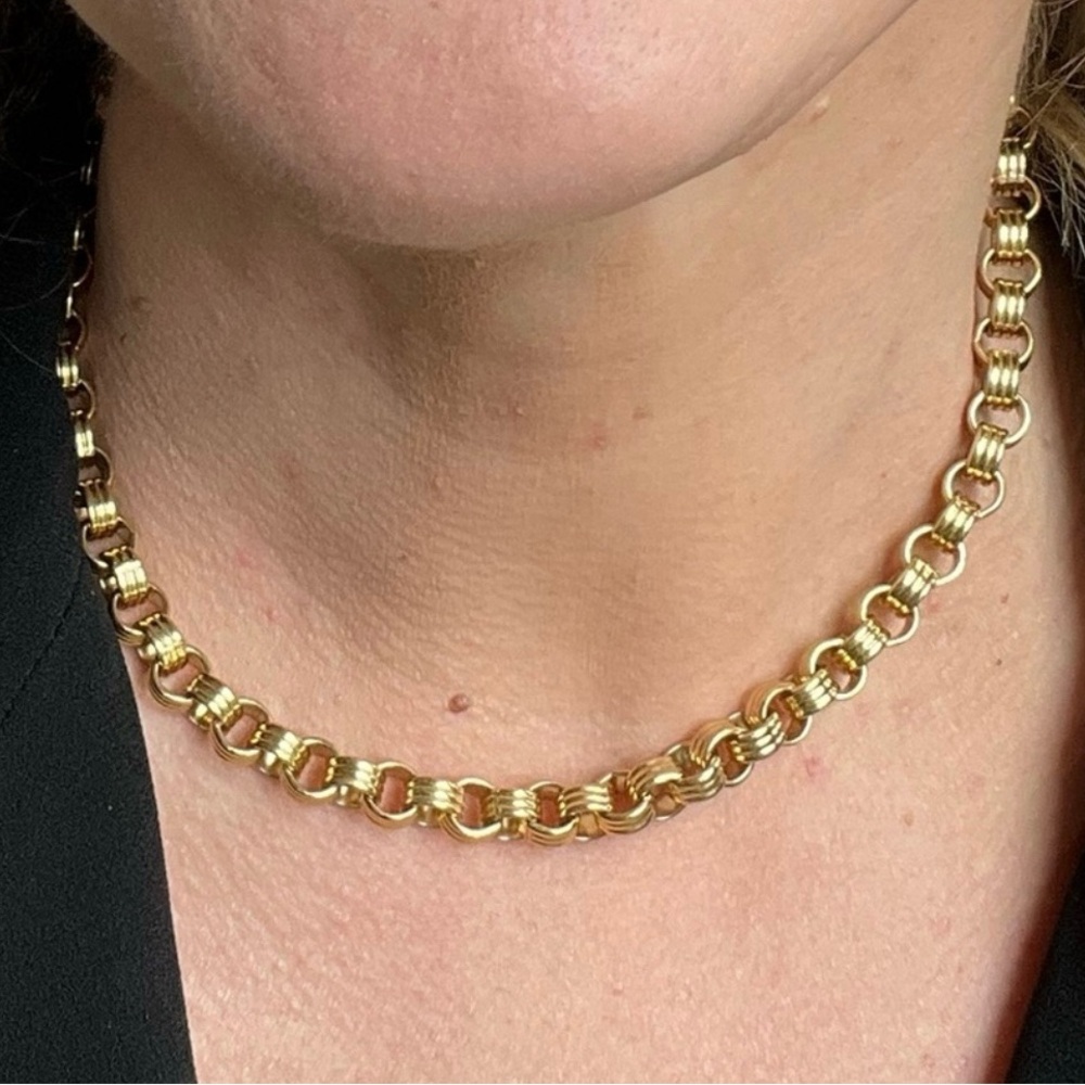 VINTAGE GIVENCHY ROLO LINK NECKLACE - Picture 3 of 13